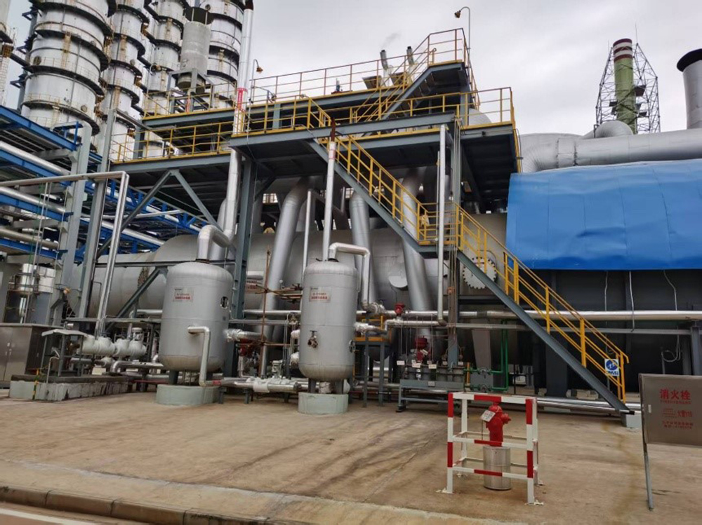 The waste heat boiler system of the sulfur-based sulfuric acid plant with an annual output of 1 MTPA in Hubei Saning