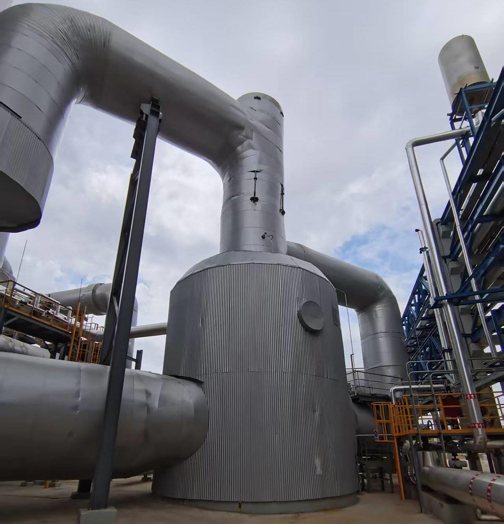 The HT superheater of the sulfur-based sulfuric acid plant with an annual output of 1 MTPA in Hubei Saning (Vertically cylindrical type)