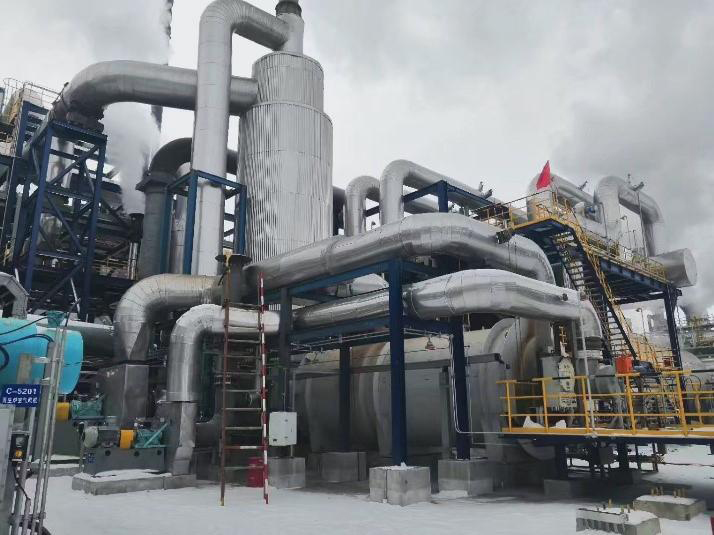 The air preheating system of Jilin Zirui New Materials Co., Ltd. 